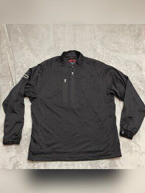 Sun Mountain RainFlex Jacket Mens Large Black Full Zip Golf